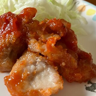 コストコ素材《ヤンニョムチキンもどき》